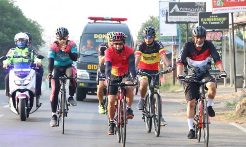 Sepeda santai Kapolda Bengkulu