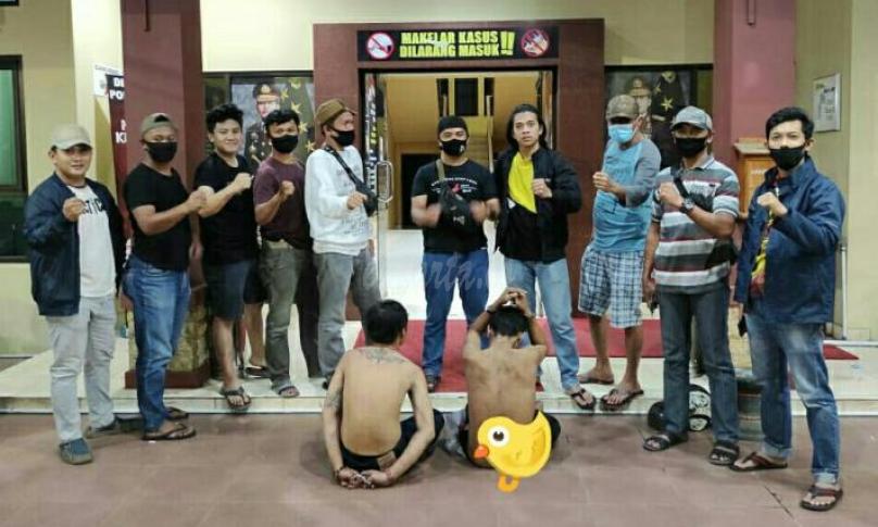 Tersangka yang berhasil diamankan