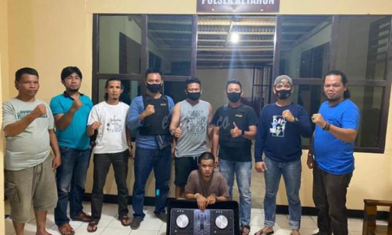Pemuda Ketahun yang diamankan polisi