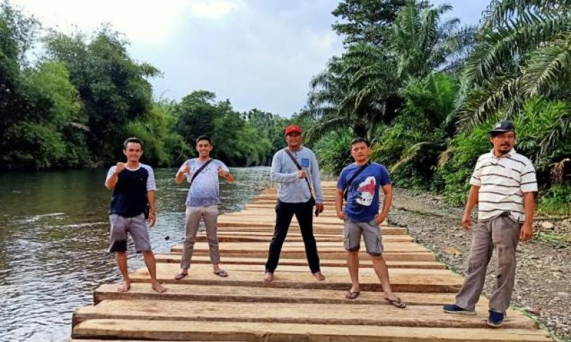 Puluhan kubik kayu yang diamankan Polres Seluma