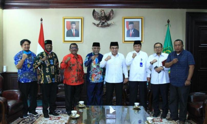 Habib Thaha ini saat bertemu dengan Menag Fachrul Razi, di Kantor Kementerian Agama, Jakarta,