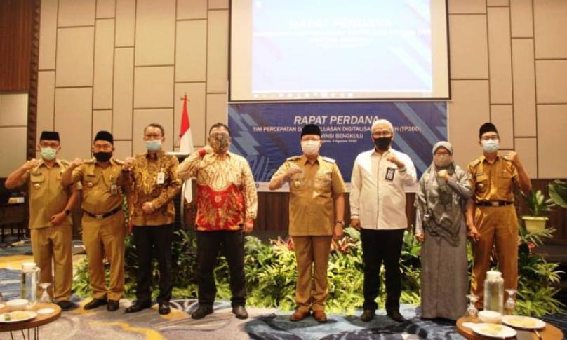 Rapat Perdana Tim Percepatan dan Perluasan Digitalisasi Daerah (TP2DD) Provinsi Bengkulu Bersama Perwakilan Bank Indonesia Bengkulu