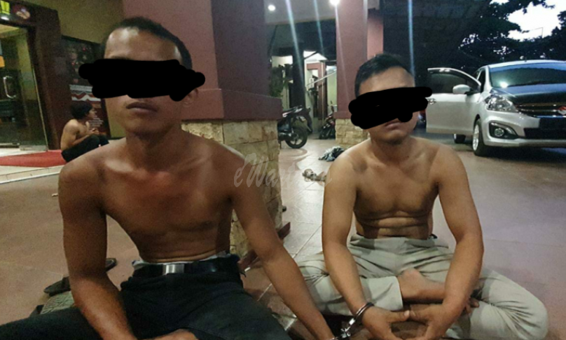 dua pemuda yang diamankan Polda Bengkulu