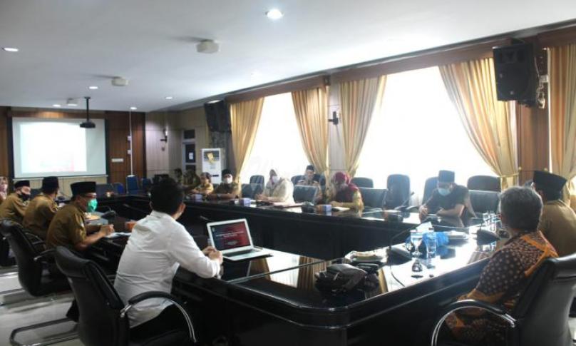 Sekretaris Daerah Provinsi Bengkulu Hamka Sabri menerima audiensi Tim Elevator Kementerian PANRB