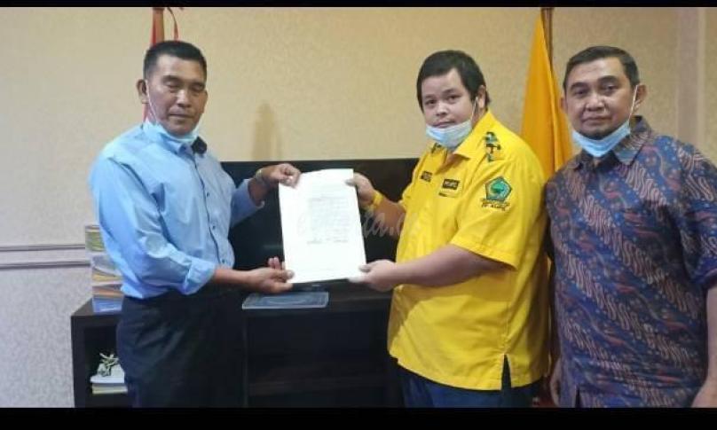 Rekomendasi Bacalon Wakil Bupati Rejang Lebong Ruswan dikantor DPP Golkar di Jakarta