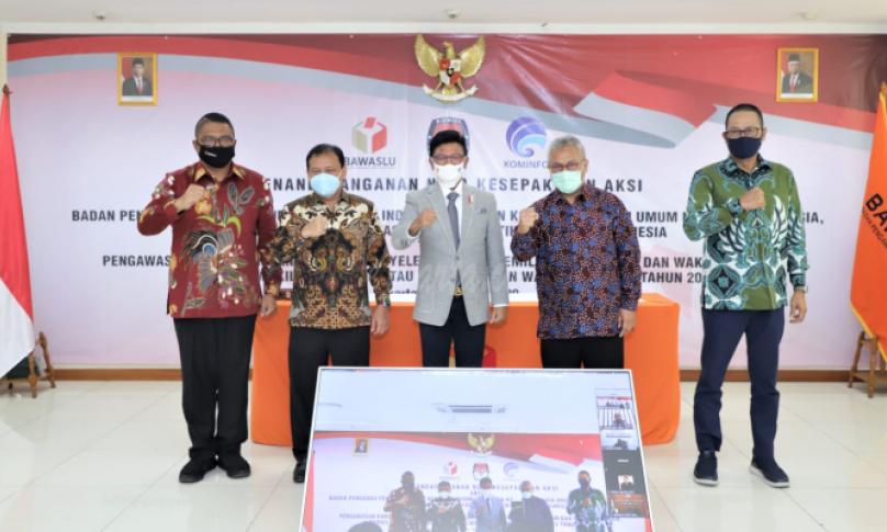 Nota kesepakatan aksi tentang pengawasan konten internet dalam penyelenggaraan Pilkada 2020