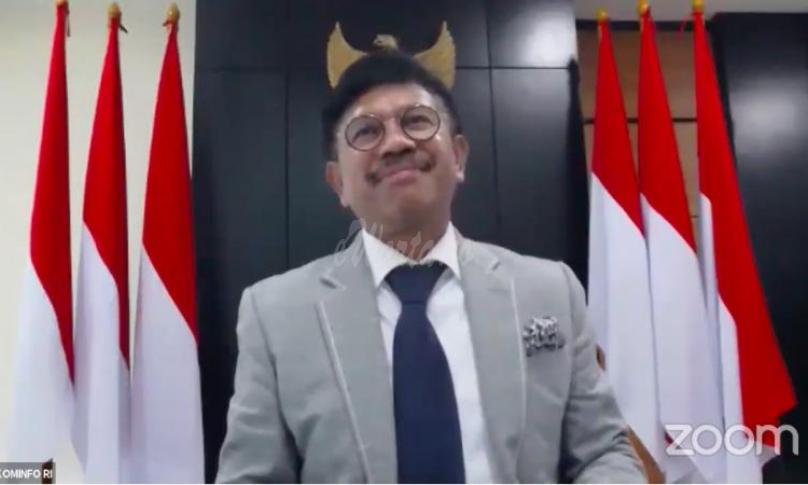 Menteri Komunikasi dan Informatika Johnny G. Plate