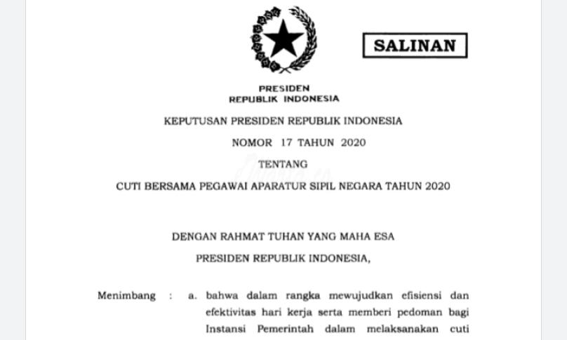 Keputusan Presiden (Keppres) Nomor 17 Tahun 202