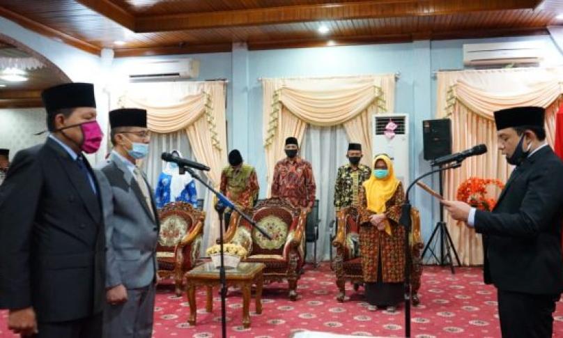Pelantikan dilakukan Wakil Walikota Bengkulu Dedy Wahyudi, Kamis (10/9/2020) malam.