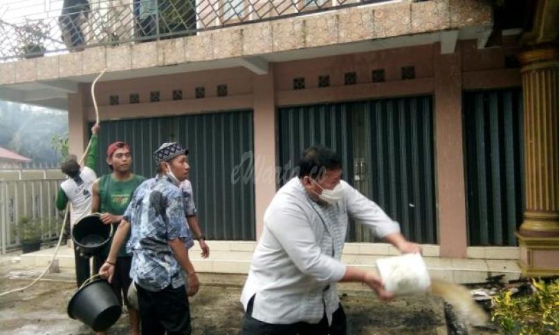 Bupati Mukomuko saat  Choirul huda langsung meluncur ke tempat kejadian perkara