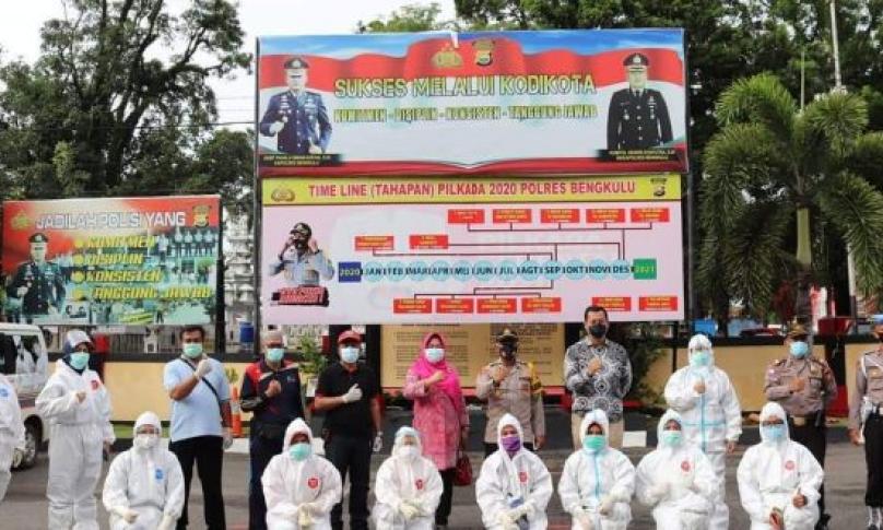 Ratusan Personel Polres Bengkulu Jalani Rapid Test