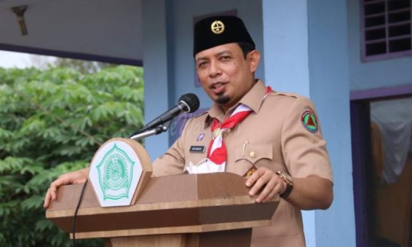 Plt Walikota Bengkulu Dedy Wahyudi menghadiri acara peringatan hari santri nasional 