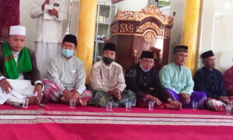 Maulid nabi Muhammad SAW 1442 Hijriah di Masjid Baiturrahim Kelurahan Bajak, Kecamatan Teluk Segara, Kamis (29/10/2020) pagi.