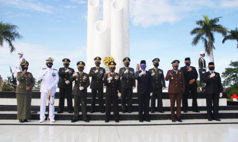 Ziarah Nasional dalam rangka HUT ke-75 TNI Tahun 2020, Taman Makam Pahlawan (TMP) Balai Buntar Bengkulu.