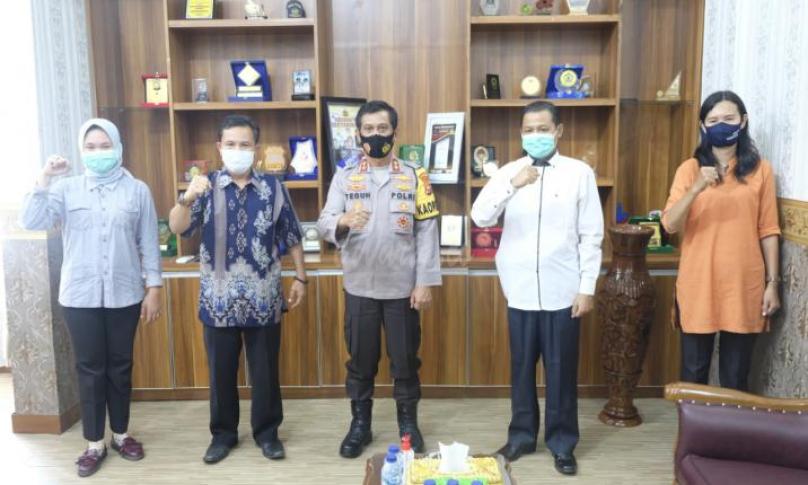 Kunjungan ketua PWI ke Polda Bengkulu