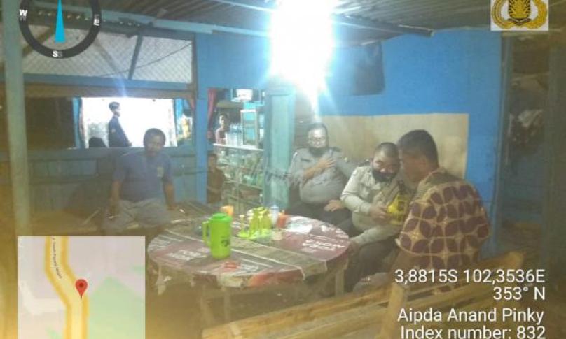 Polsek Selebar Tingkatkan Patroli Malam untuk Waspadai Banjir dan Pohon Tumbang