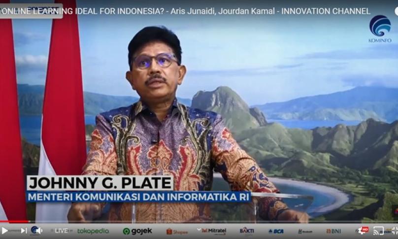 Menteri Komunikasi dan Informatika Johnny G. Plate