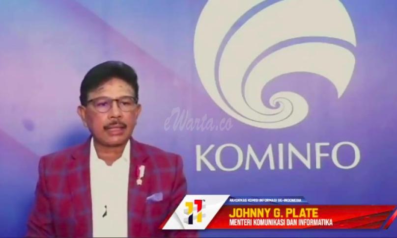 Menteri Komunikasi dan Informatika Johnny G. Plate