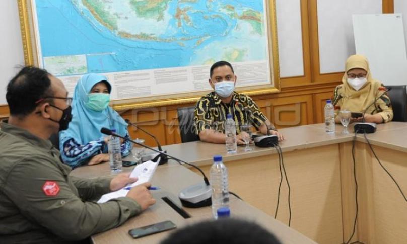 Anggota KPU RI Viryan saat menerima audiensi KPU Provinsi Jawa Timur
