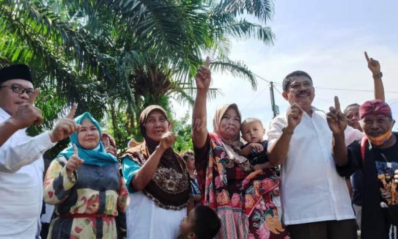 Sekretaris Hanura Kota Bengkulu Ajak Warga Kampung Melayu Pilih Helmi