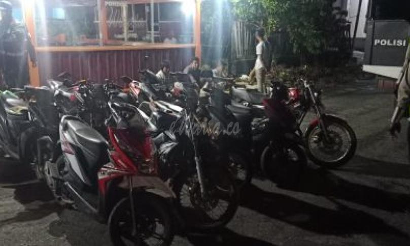 Polres Bengkulu Selatan Amankan 18 Kendaraan saat Razia Bali