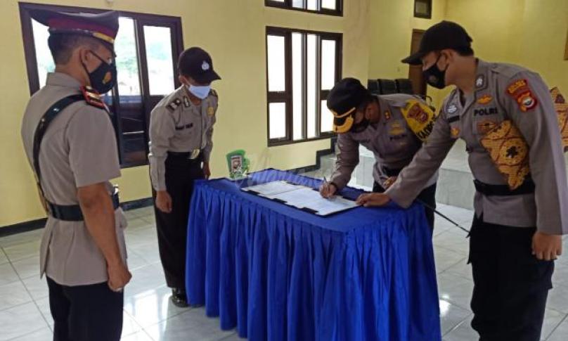 Sertijab, Iptu Jangkung Riyanto Jabat Kasat Lantas Polres Seluma