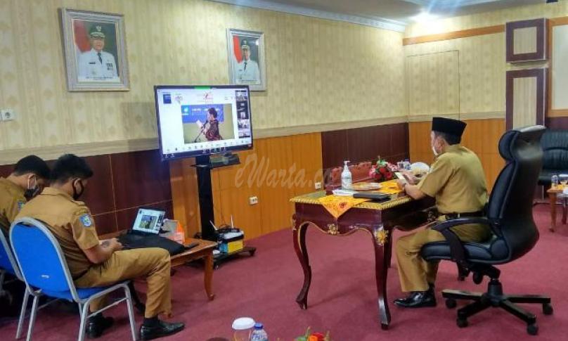 Peresmian Pembukaan Trade Expo Indonesia Virtual Exhibition Ke-35 Tahun 2020, bertempat di Ruang VIP Pola Kantor Gubernur Provinsi Bengkulu.