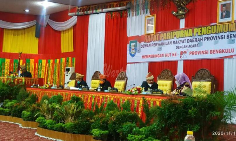 DPRD Provinsi Bengkulu Gelar Paripurna Istimewa HUT ke 52