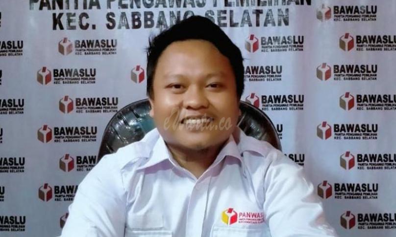 Ketua Panwaslu Kecamatan Sabbang Selatan (Sabsel) Andika