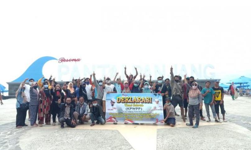 Komunitas Pedagang Pantai Panjang Deklarasi Dukung Helmi-Muslihan