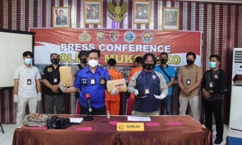 Polres Mukomuko Berhasil Ungkap Kasus Peredaran Narkoba Jenis Ganja