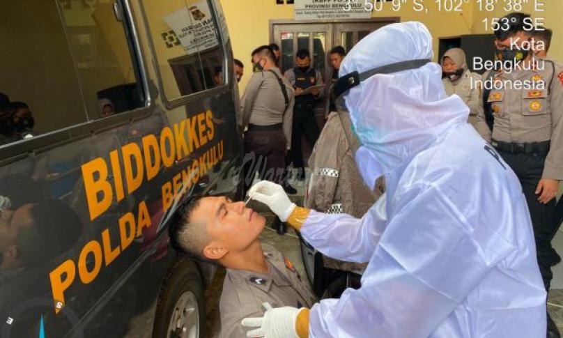 Bid Dokkes Gelar Rapid Tes Samapta Polda Bengkulu