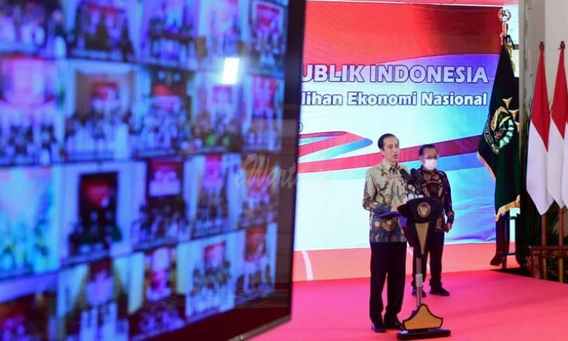 Presiden dari Istana Negara, Jakarta, Senin (14/12/2020).