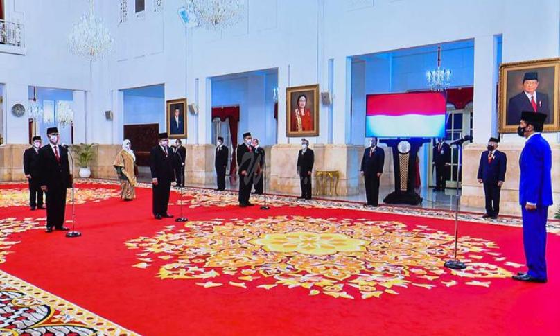 Presiden Saksikan Pengucapan Sumpah Anggota Komisi Yudisial Masa Jabatan 2020-2025