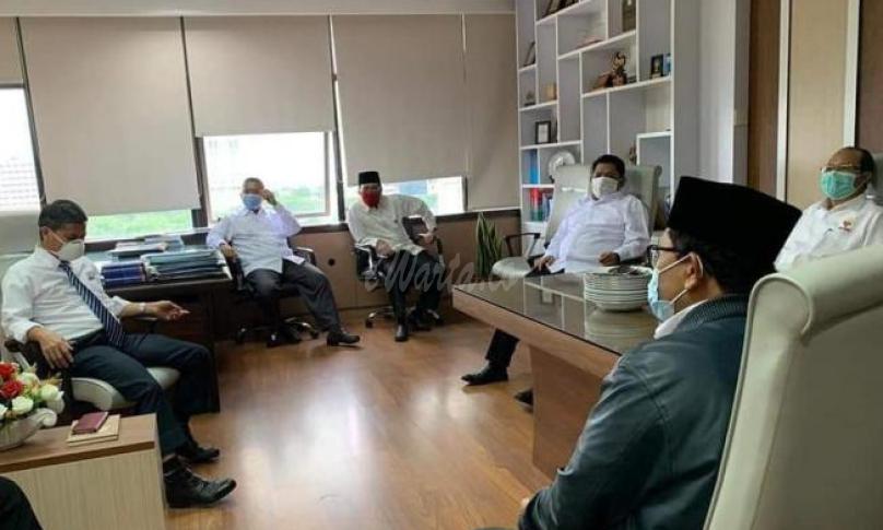 Direktur Pendidikan Tinggi Keagamaan Islam (Diktis), Suyitno, saat memberikan arahan terkait program tahun anggaran 2021 di depan para Kepala Subdirektorat Diktis, Kepala Seksi dan pejabat fungsional tertentu (JFT) di Jakarta, Selasa (05/01).