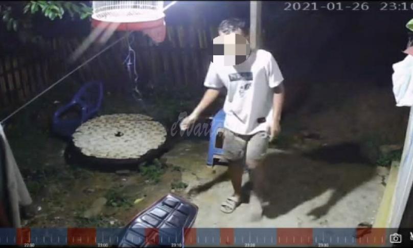 Terekam CCTV, Remaja Maling Burung Diringkus