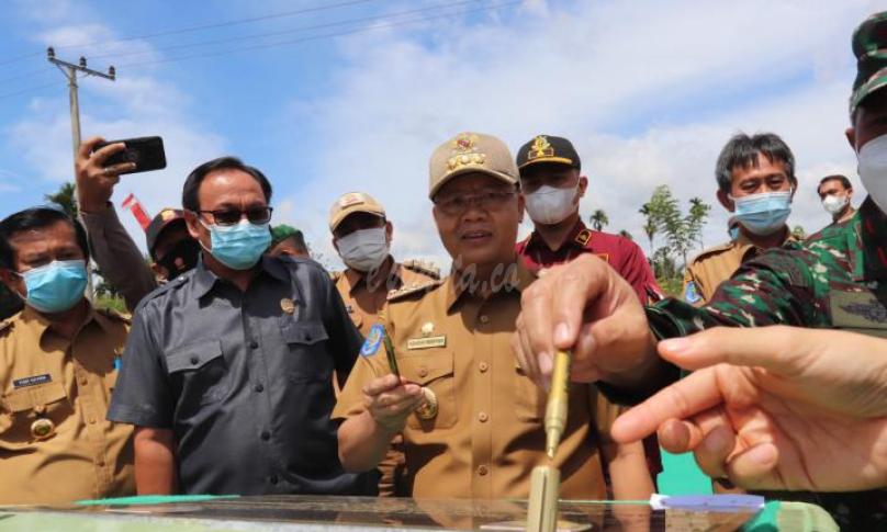 Kolaborasi Pemprov dan Korem 041 Gamas Garap Infrastruktur