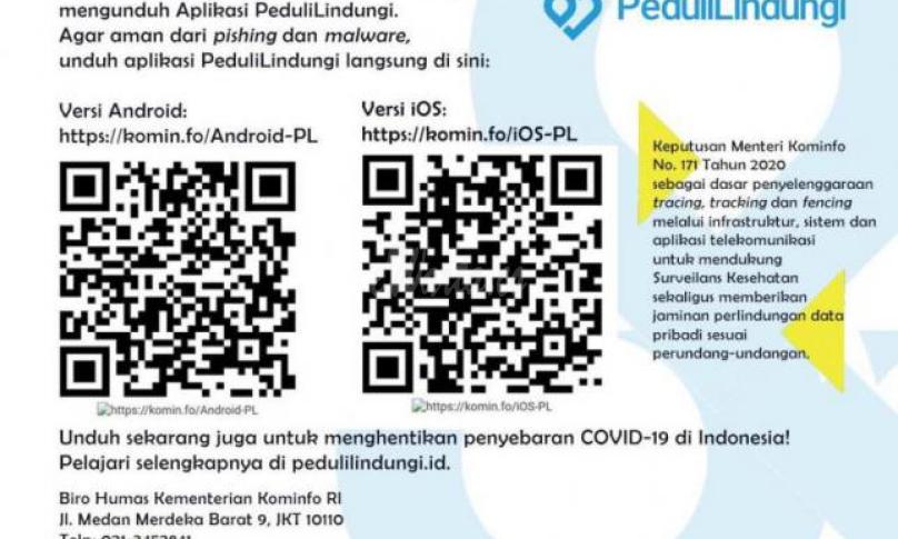 Aplikasi PeduliLindungi Disempurnakan