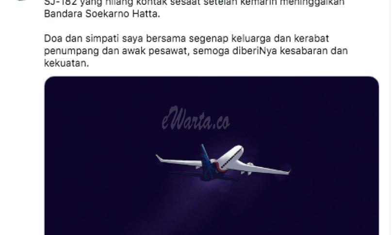 Presiden Sampaikan Dukacita Atas Musibah Sriwijaya SJ182
