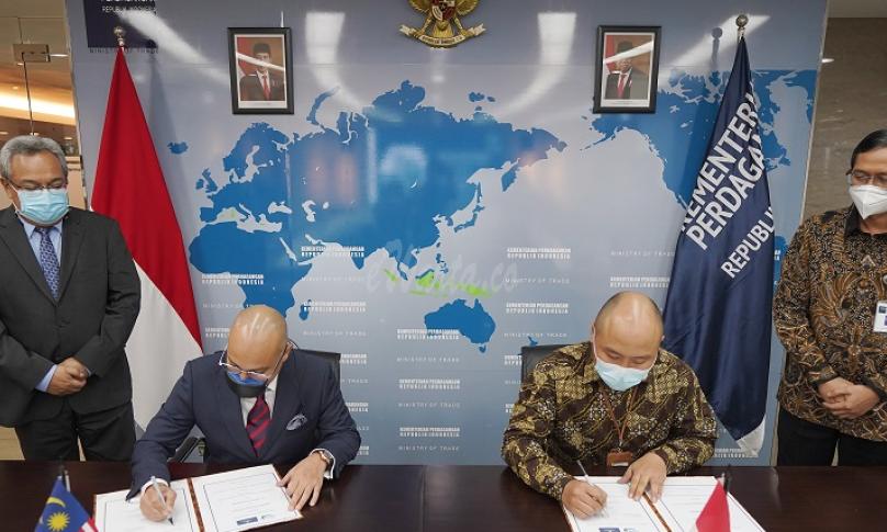 RI-Malaysia Tanda Tangani MOU Pembelian Limbah Sawit. Foto: Humas Kemendag