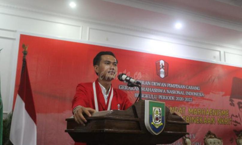 Ketua Cabang GMNI Bengkulu Sudi S Simarmata