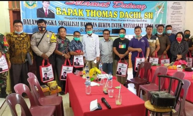 Sosialisasi Ranperda di Desa Dahana Tabaloho. (Foto : Sadar Laia/eWarta.co)