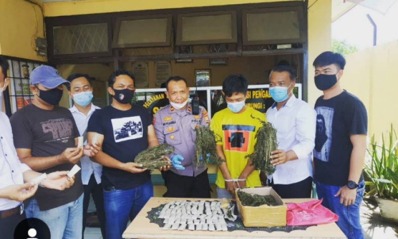 Simpan 2 Kg Ganja, Warga Pematang Gubernur Dibekuk Polisi