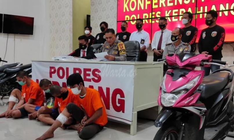 Empat Pelaku Curanmor Spesialis Masjid Diamankan Polisi