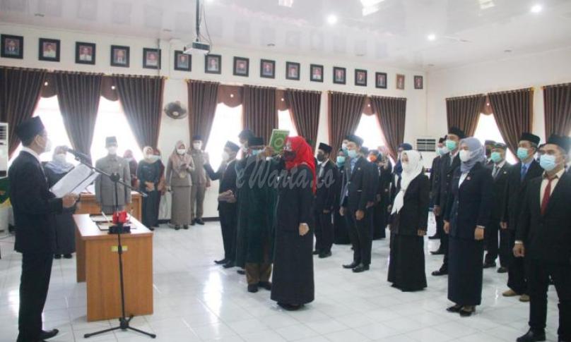 35 Jabatan Fungsional Pemprov Bengkulu Dilantik