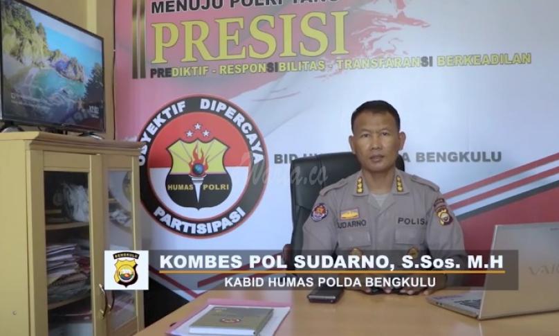 Kabid Humas Polda Bengkulu Kombespol. Sudarno, S.Sos, MH