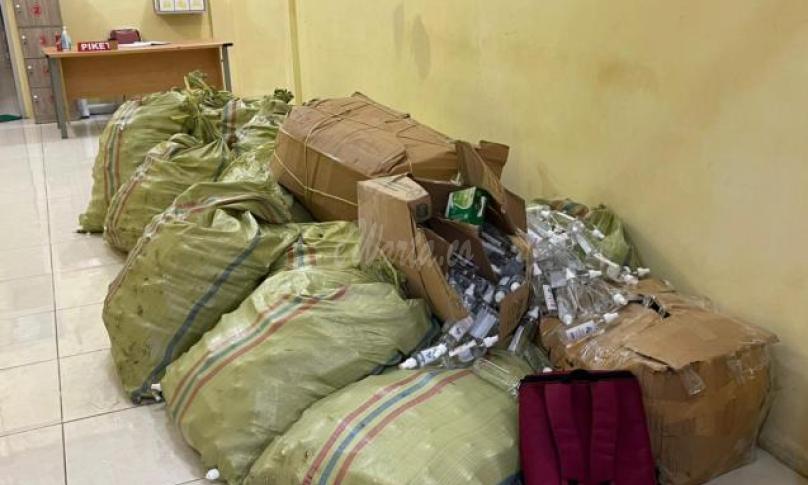 Polres Kepahiang Ungkap Produksi Hand Sanitizer Palsu