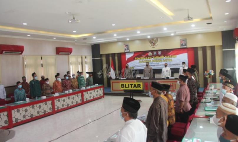 Kapolres Blitar  Pimpin Kegiatan Pembinaan Takmir Masjid