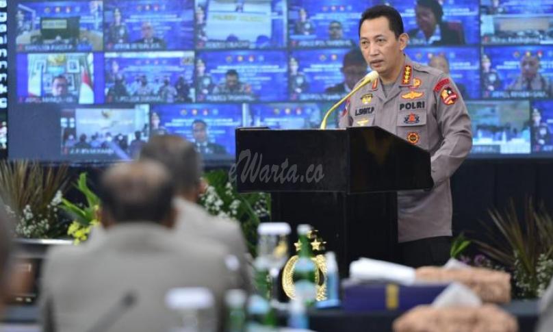 Kapolri Jenderal Listyo Sigit Prabowo membuka Rapat Kerja Teknis (Rakernis) 