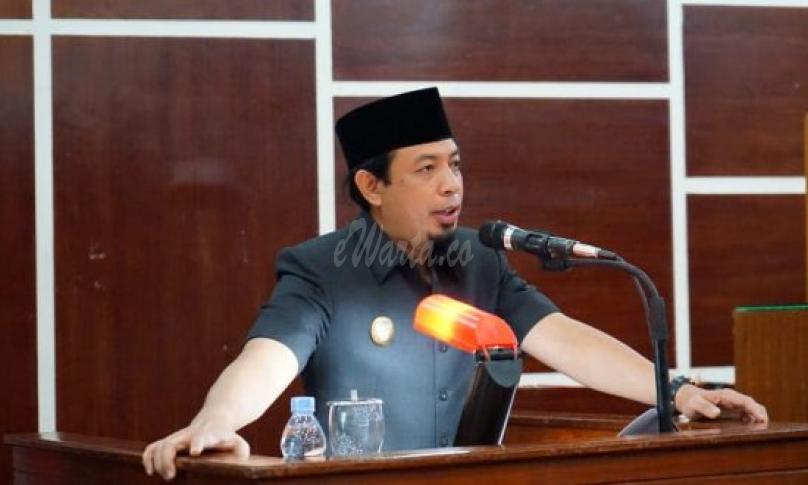 Wakil Walikota Bengkulu, Dedy Wahyudi saat paripurna
